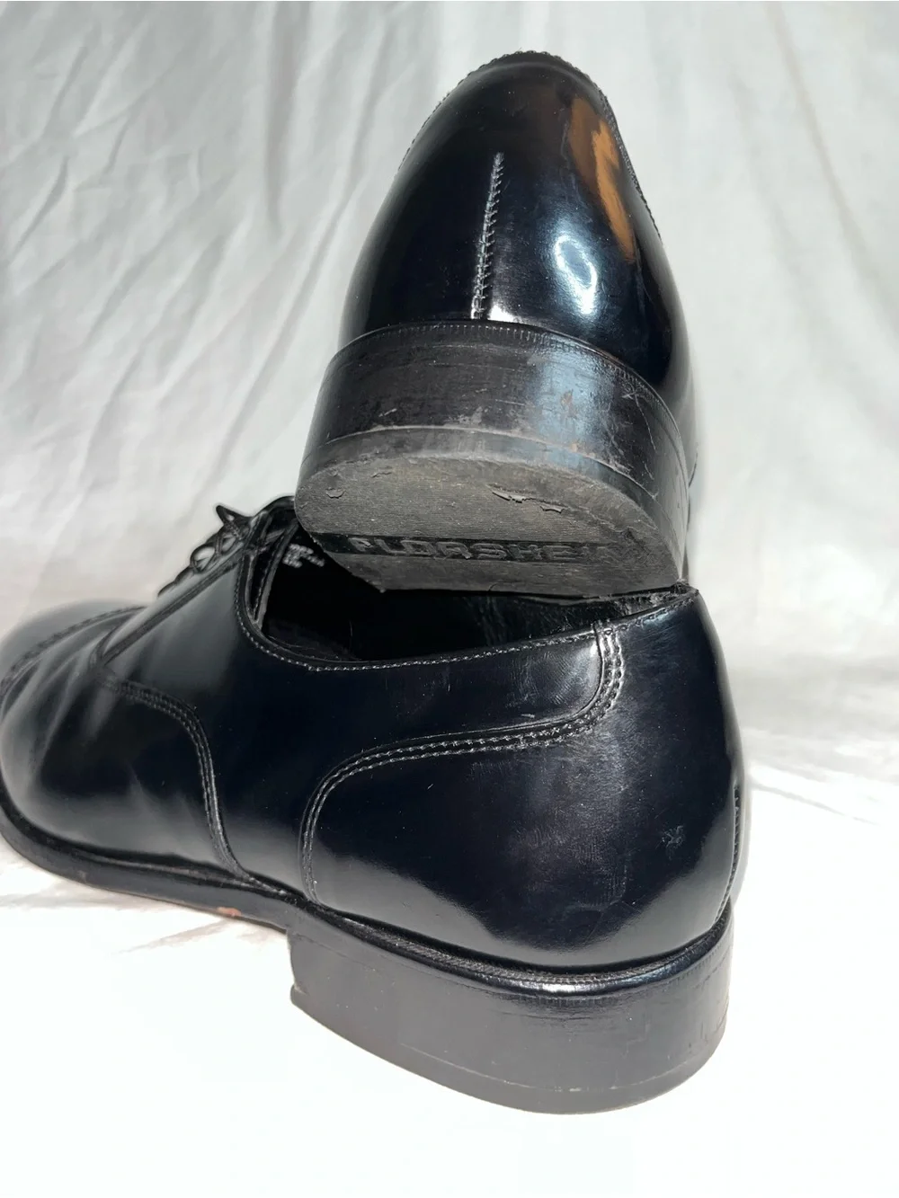 Florsheim 17067-01 Men’s Size 10D Black Cap Toe Oxford Dress Shoes Leather